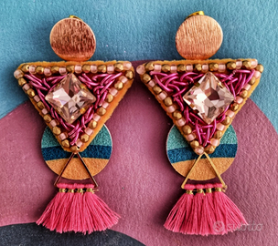 Orecchini originali fatti a mano - artigianato