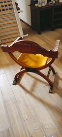 sedia savonarola anni '60 originale