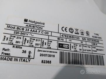 Frigorifero no frost Ariston BCB 33 AA