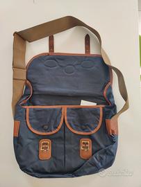 borsa barbour vintage blu chiaro