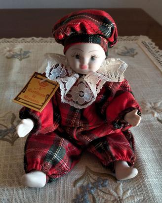 Pierrot Porcellana Bisquit Capodimonte