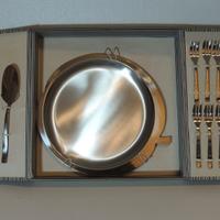 servizio per dolci con vassoio Morinox