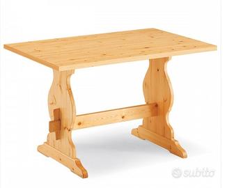 tavolo abete stile montagna 