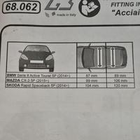 barre portatutto Bmw serie 2 A.T., Manda CX-3 + Sk