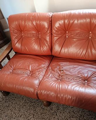 salotto rustico  divano più due poltrone