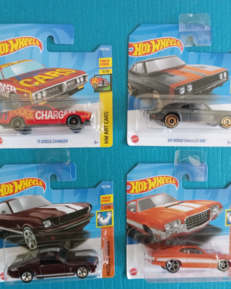 HOT WHEELS - Charger, Mustang, Gran Torino