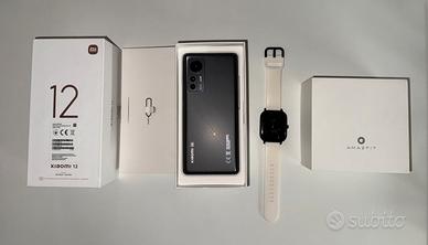 XIAOMI 12 8gb RAM 256gb Nero + WATCH AMAZFIT