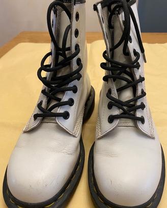 Scarpe anfibi Dr.Martens bianche mis 36 scarpe don