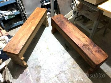 Due panche legno antic - la coppia