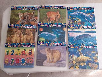 9x Il mio primo Puzzle 48 pezzi Magic Sun animali 