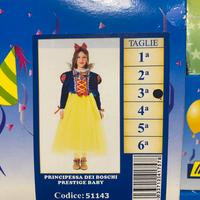 Costume di carnevale BIANCANEVE 3 anni