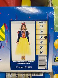 Costume di carnevale BIANCANEVE 3 anni