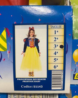 Costume di carnevale BIANCANEVE 3 anni