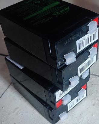 4 batterie NUOVE 6volt 4ah