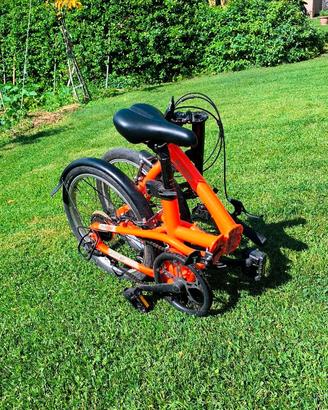Bicicletta pieghevole B’Twin arancione