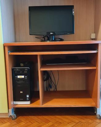 Scrivania PC porta computer su ruote – Salvaspazio