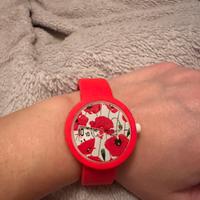 Orologio O clock rosso, taglia M