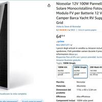 Pannello Solare + Regolatore MPPT + Inverter 300W