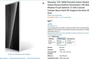 Pannello Solare + Regolatore MPPT + Inverter 300W