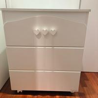 Fasciatoio Nanan in legno bianco