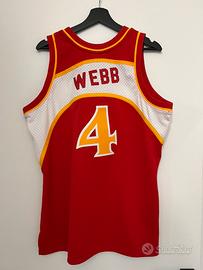 SPUD WEBB ATLANTA HAWKS MITCHELL & NESS (L)
