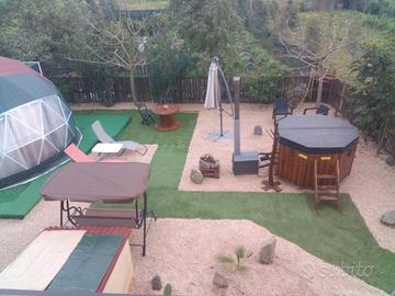 Tenda attrezzata + Jacuzzi 