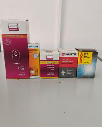 Lampadine Veicoli  12V 24V h3 h4 ba15s