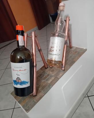 Portabottiglia in rame artigianale