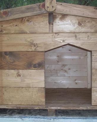 cuccia cane in legno massello 33mm abete nordico