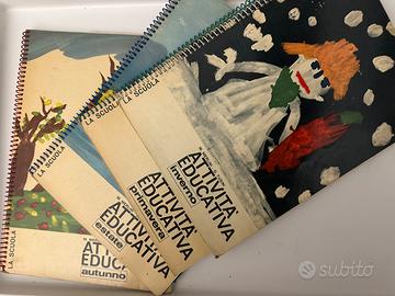 Album didattici scuola materna, vintage anni ‘60