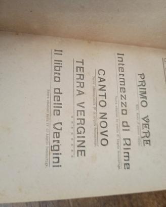 G. D’Annunzio - Opere Giovanili Milano 1908