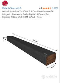 Soundbar LG 100W