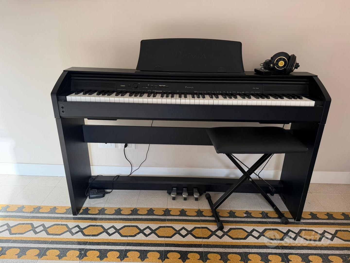 Pianoforte digitale Casio Privia PX-760 nero usato - Strumenti Musicali ...