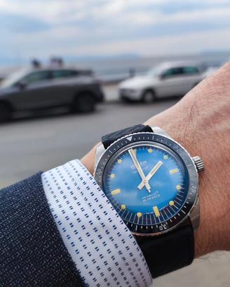orologio Vulcain Skindiver blu 