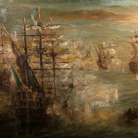 Dipinto Olio su Tela - VELIERI, NOTTURNO