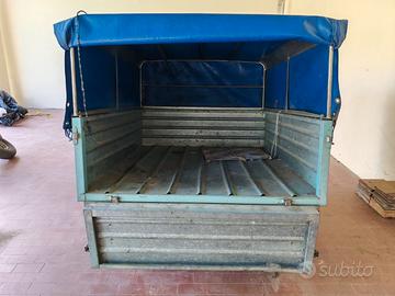 Carrello appendice con telo di copertura