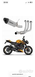  scarico    Dominator   Street triple 765r 2023-24
