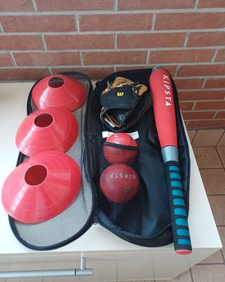 Kit baseball junior palla e mazza BA100