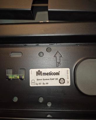 Staffa porta TV Meliconi + canalina+ ripiano