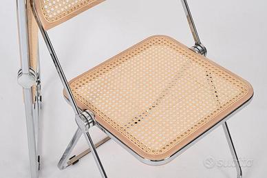 4 Sedie Castelli Plia in paglia di Vienna