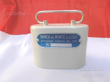 Cassetta salvadanaio anni '70 Banca Monte Lugo RA