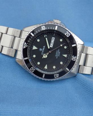 Cyma Quartz Diver 9111 Swiss Made Vintage 80'