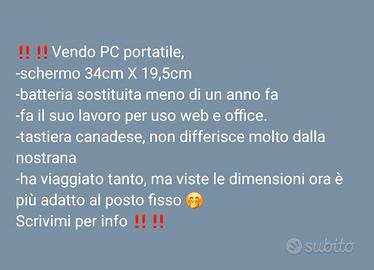 Pc portatile Acer Aspire del 2016