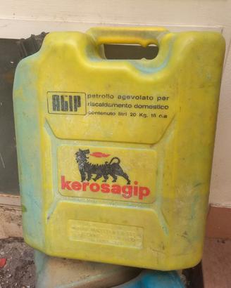 Taniche Agip per carburante vuote