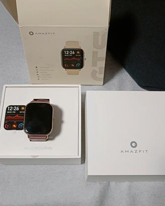 smartwatch amazfit gts oro e rosa