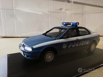 Modellino alfa romeo 156 polizia