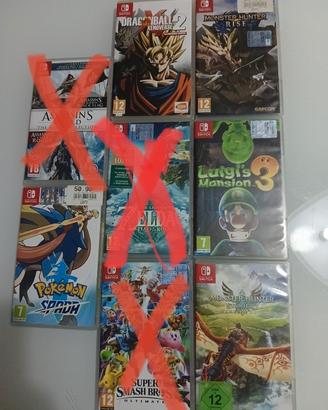 Nintendo switch giochi 
