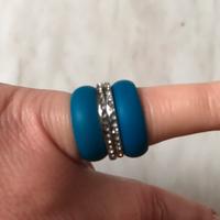 Hip pop anello fascia coll. happy loop fedine blu