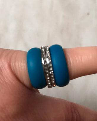 Hip pop anello fascia coll. happy loop fedine blu