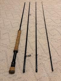 Canna pesca mosca Loomis&Franklin 10 piedi coda 8